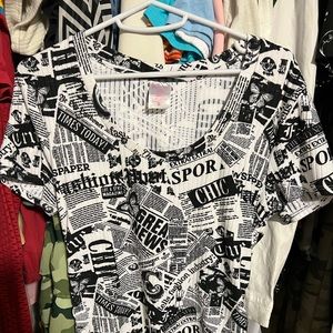 Newpaper shirt